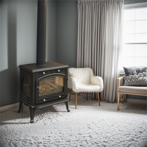 Black Indoor Fireplace