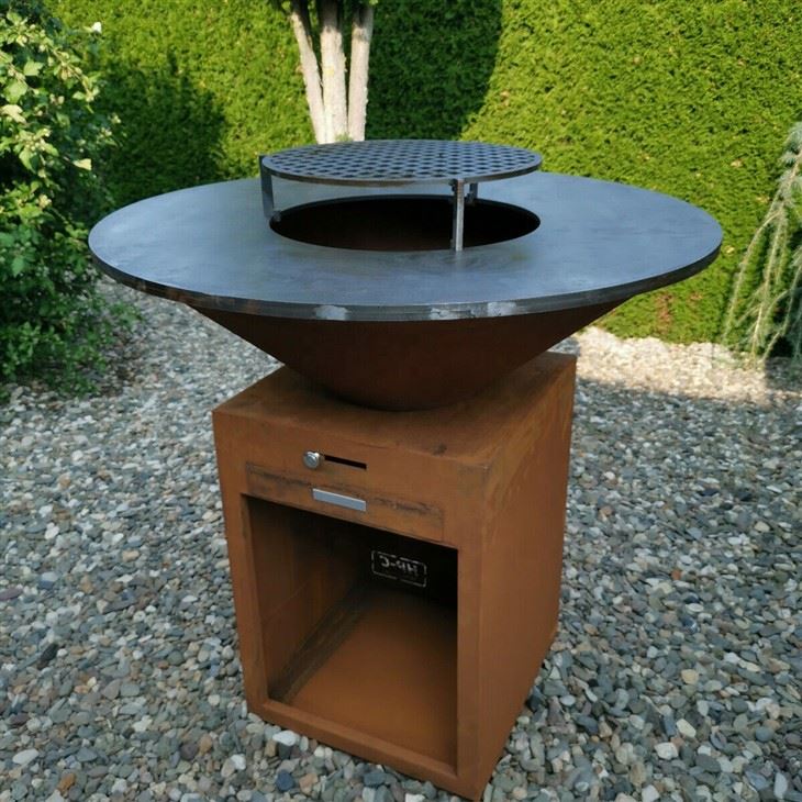 Corten Fire Pit Bbq
