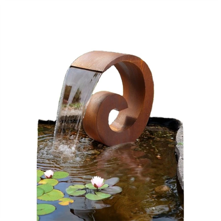 Corten Water Feature 6 Formad