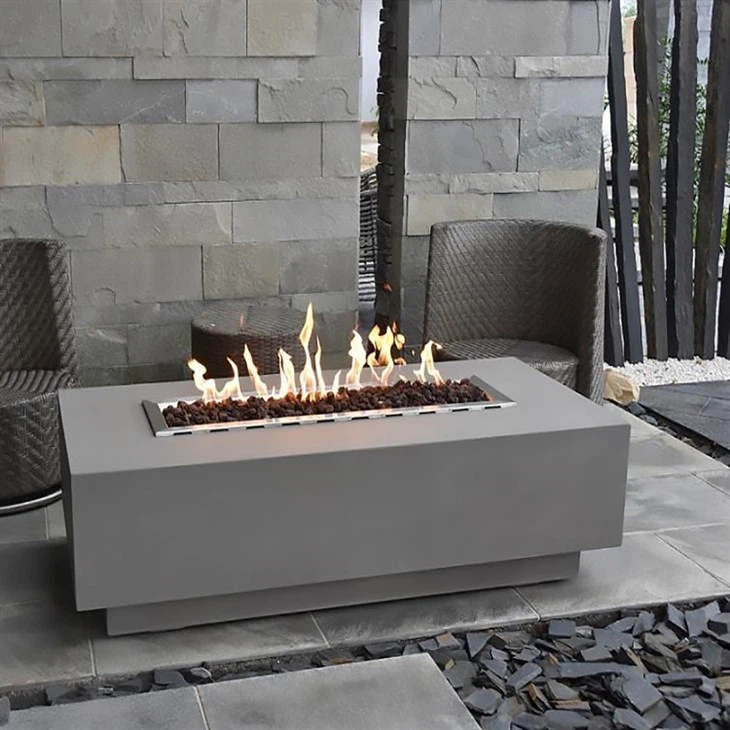 Outdoor Gas Burning Fire Pit Table