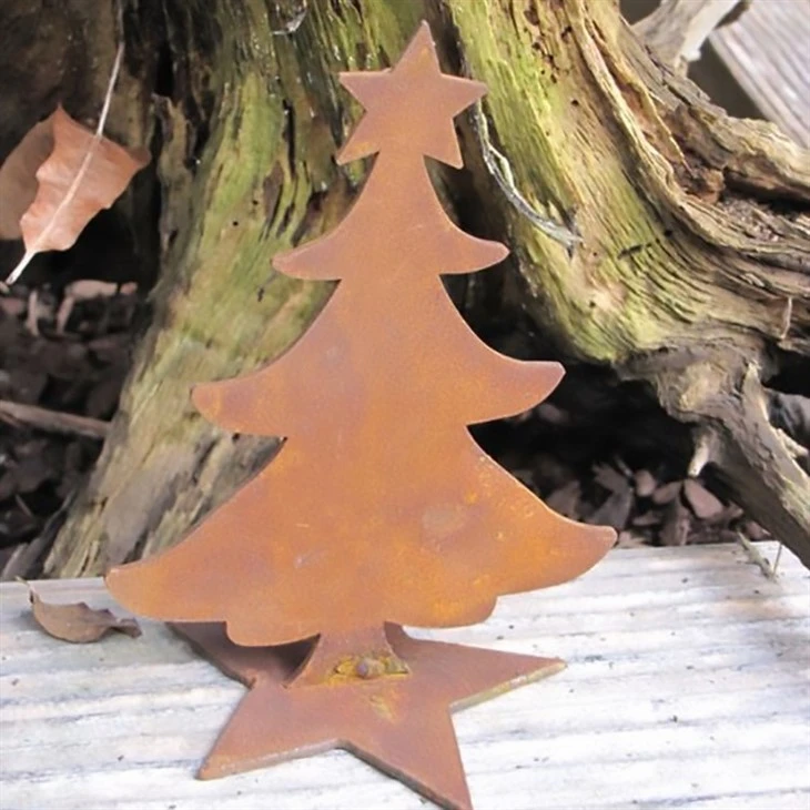 Tree Shape Wall Art Corten Steel Metal Craft
